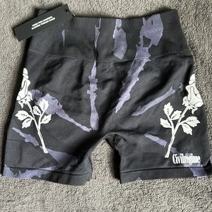 Civil Regime Forever Rose Seamless Kelly Shorts